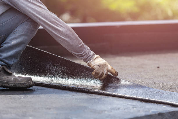 Professional Basement Waterproofing technician working in Pandora, OH
